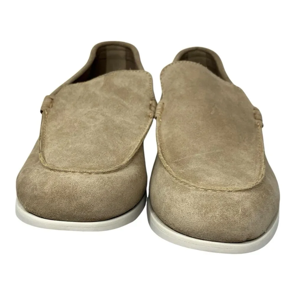 J Crew Venetian Loafers Mens Tan Suede Slip On Driving Casual Shoes Resort